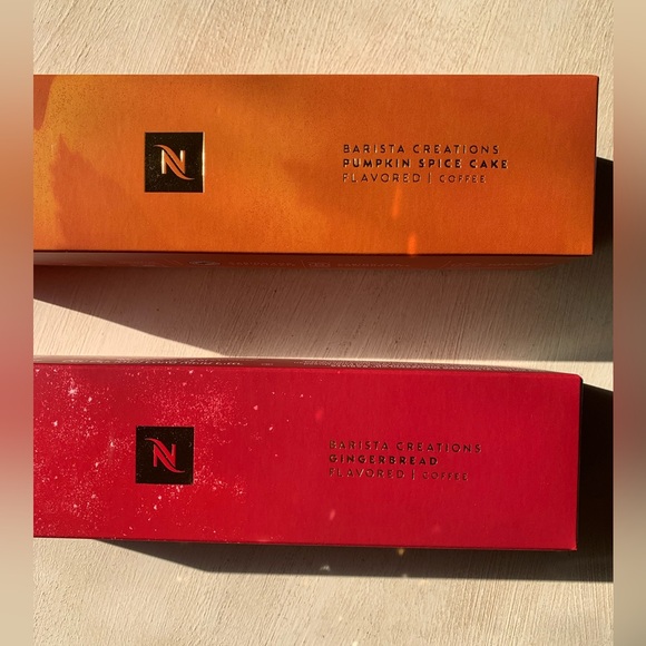 NIB Nespresso Limited Edition Gingerbread & Pumpkin Spice Cake Coffee Pods - Picture 2 of 6
